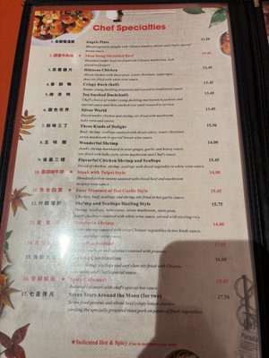 Fantastic China menu 2